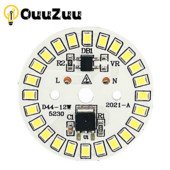 LED Chip 3W 5W 7W 9W 12W Nincs szükség meghajtóra AC 220V-240V SMD 2835 Hideg meleg fehér kerek lámpagyöngyök spotlámpa izzóhoz
