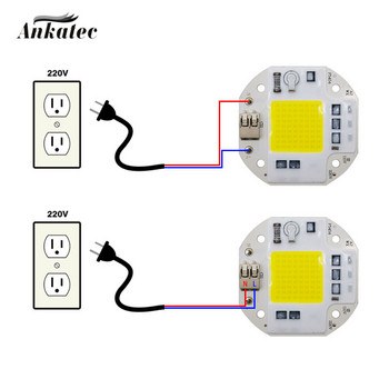 Χωρίς συγκόλληση LED COB CHIP 20W 30W 50W AC110V 220V Full Spectrum Ανάπτυξη φυτών ψυχρό λευκό ζεστό λευκό φως δίοδος εκπομπής φωτός LED matrix