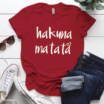 Seeyoushy Hakuna Matata 2023 Summer New Fashion Crewneck γυναικείο μπλουζάκι 90\'s Vintage casual γυναικεία κορυφαία ρούχα