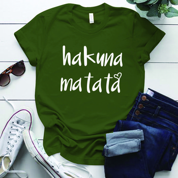 Seeyoushy Hakuna Matata 2023 Summer New Fashion Crewneck γυναικείο μπλουζάκι 90\'s Vintage casual γυναικεία κορυφαία ρούχα