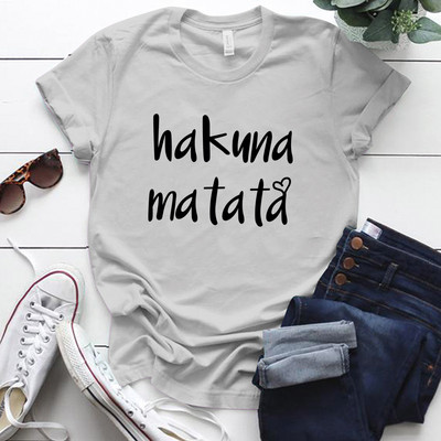 Seeyoushy Hakuna Matata 2023 nyár, új divat Crewneck női póló 90-es évek Vintage alkalmi női felsőruházat nőknek
