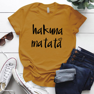 Seeyoushy Hakuna Matata 2023 nyár, új divat Crewneck női póló 90-es évek Vintage alkalmi női felsőruházat nőknek