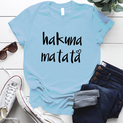 Seeyoushy Hakuna Matata 2023 nyár, új divat Crewneck női póló 90-es évek Vintage alkalmi női felsőruházat nőknek