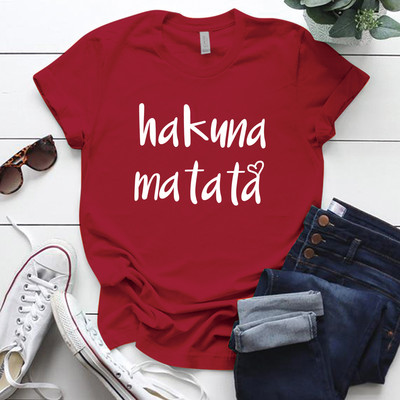 Seeyoushy Hakuna Matata 2023 nyár, új divat Crewneck női póló 90-es évek Vintage alkalmi női felsőruházat nőknek
