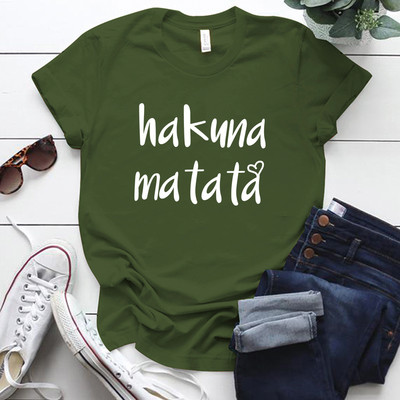 Seeyoushy Hakuna Matata 2023 nyár, új divat Crewneck női póló 90-es évek Vintage alkalmi női felsőruházat nőknek