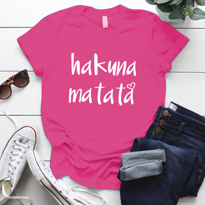 Seeyoushy Hakuna Matata 2023 nyár, új divat Crewneck női póló 90-es évek Vintage alkalmi női felsőruházat nőknek