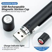 Mini USB újratölthető praktikus orvosi tolllámpa Mini szoptatós zseblámpa Újratölthető orvosi praktikus tolllámpa mérleggel