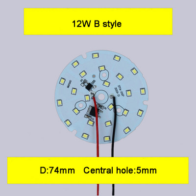 Bemeneti AC 220V illesztőprogram nélküli SMD led Chip 3W 5W 6W 7W 9W 12W 15W 18W fehér alumínium NYÁK alappal