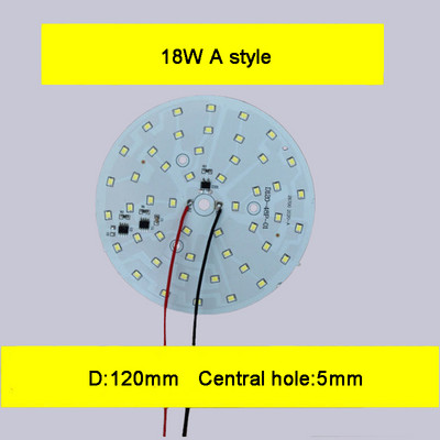 Bemeneti AC 220V illesztőprogram nélküli SMD led Chip 3W 5W 6W 7W 9W 12W 15W 18W fehér alumínium NYÁK alappal