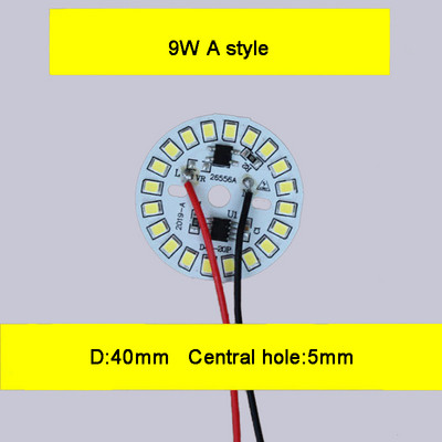 Bemeneti AC 220V illesztőprogram nélküli SMD led Chip 3W 5W 6W 7W 9W 12W 15W 18W fehér alumínium NYÁK alappal