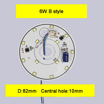 Bemeneti AC 220V illesztőprogram nélküli SMD led Chip 3W 5W 6W 7W 9W 12W 15W 18W fehér alumínium NYÁK alappal