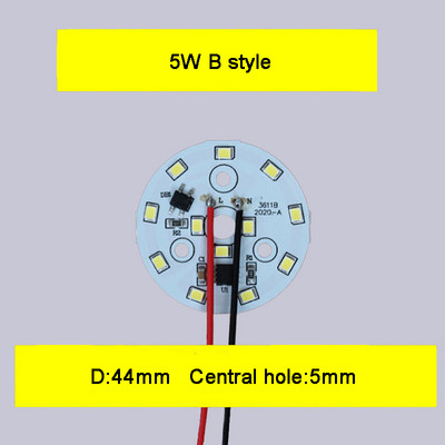 Bemeneti AC 220V illesztőprogram nélküli SMD led Chip 3W 5W 6W 7W 9W 12W 15W 18W fehér alumínium NYÁK alappal