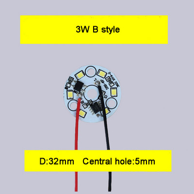 Bemeneti AC 220V illesztőprogram nélküli SMD led Chip 3W 5W 6W 7W 9W 12W 15W 18W fehér alumínium NYÁK alappal