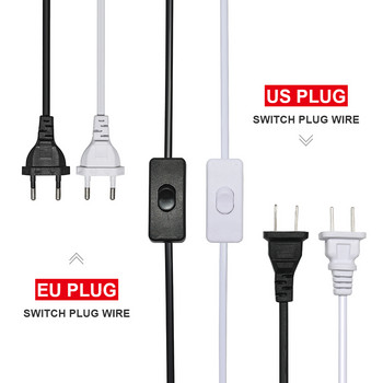 LED превключвател кабел проводник светлинен проводник превключвател контролер за настолна лампа EU/US щепсел AC110V/220V проводник