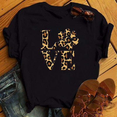 Peace Love Dogs Nyomtatott Női póló Divatos Vintage Grafikus nyomdai póló Vicces póló Harajuku nyári póló Női felsők