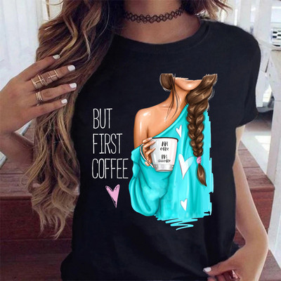 Maycaur Fashion Virágos női póló 90-es évek Lány Nő Harajuku Kawaii póló Grafikus aranyos rajzfilm póló Koreai felső póló női