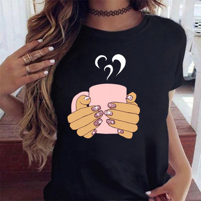 Maycaur Fashion Virágos női póló 90-es évek Lány Nő Harajuku Kawaii póló Grafikus aranyos rajzfilm póló Koreai felső póló női