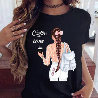 Maycaur Fashion Virágos női póló 90-es évek Lány Nő Harajuku Kawaii póló Grafikus aranyos rajzfilm póló Koreai felső póló női