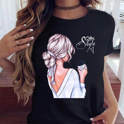 Maycaur Fashion Virágos női póló 90-es évek Lány Nő Harajuku Kawaii póló Grafikus aranyos rajzfilm póló Koreai felső póló női