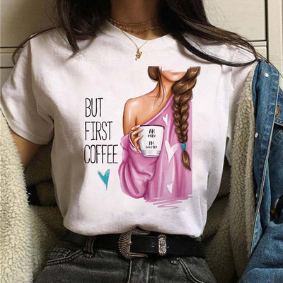 Maycaur Fashion Virágos női póló 90-es évek Lány Nő Harajuku Kawaii póló Grafikus aranyos rajzfilm póló Koreai felső póló női