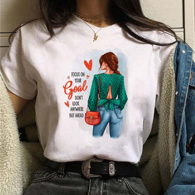 Maycaur Fashion Virágos női póló 90-es évek Lány Nő Harajuku Kawaii póló Grafikus aranyos rajzfilm póló Koreai felső póló női