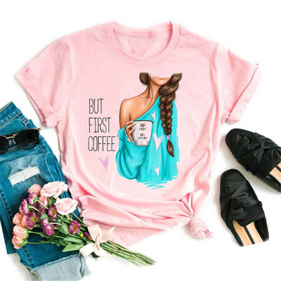 Maycaur Fashion Virágos női póló 90-es évek Lány Nő Harajuku Kawaii póló Grafikus aranyos rajzfilm póló Koreai felső póló női