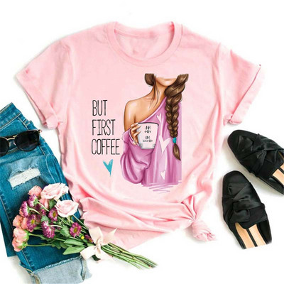 Maycaur Fashion Virágos női póló 90-es évek Lány Nő Harajuku Kawaii póló Grafikus aranyos rajzfilm póló Koreai felső póló női