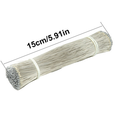 200PCS Сребърен цвят емайлиран проводник LED неонова светлина Заваръчна тел Среден конектор за 12V24V запояване на неонова лампа