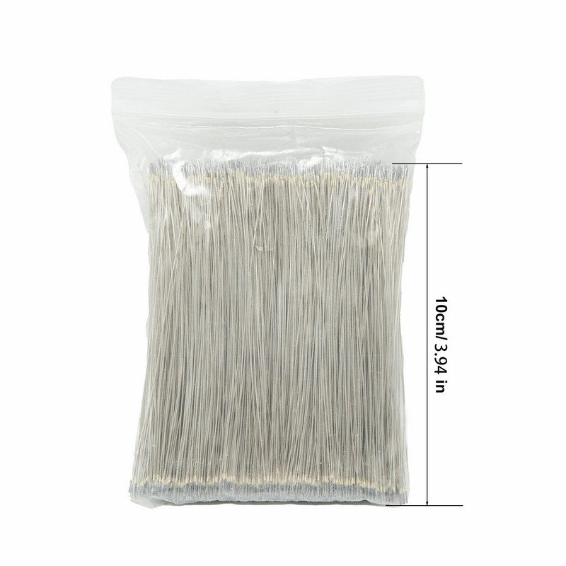 200 tk hõbedase värvi emailitud traat LED neoonvalguse keevitusjuhtme keskmine pistik 12V24V neoonlambi jootmiseks