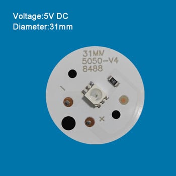 5V LED с ниско напрежение, цветна градиентна сменяема лампа, крушка, кръгъл източник на светлина