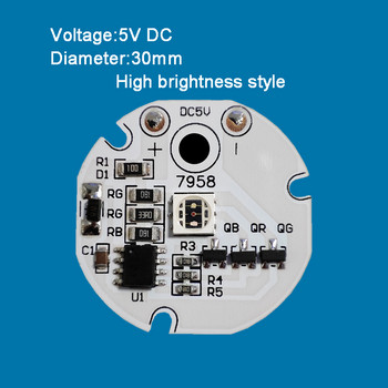 5V LED с ниско напрежение, цветна градиентна сменяема лампа, крушка, кръгъл източник на светлина
