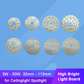2835 SMD Led Chip 3W - 50W 32mm - 113mm Lámpa Fénytábla Izzó, Kerek Fényforrás