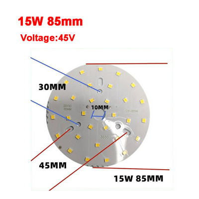 2835 SMD Led Chip 3W - 50W 32mm - 113mm Lámpa Fénytábla Izzó, Kerek Fényforrás