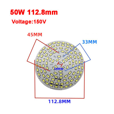 2835 SMD Led Chip 3W - 50W 32mm - 113mm Lámpa Fénytábla Izzó, Kerek Fényforrás