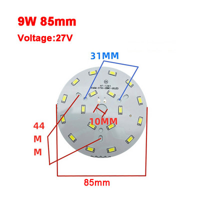 2835 SMD Led Chip 3W - 50W 32mm - 113mm Lámpa Fénytábla Izzó, Kerek Fényforrás