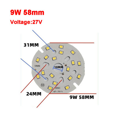 2835 SMD Led Chip 3W - 50W 32mm - 113mm Lámpa Fénytábla Izzó, Kerek Fényforrás