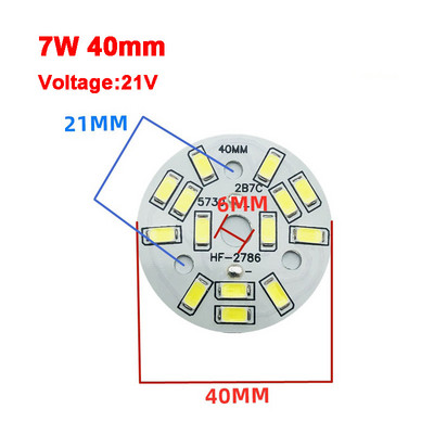 2835 SMD Led Chip 3W - 50W 32mm - 113mm Lámpa Fénytábla Izzó, Kerek Fényforrás