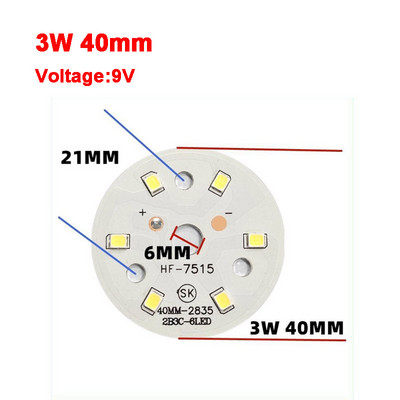 2835 SMD Led Chip 3W - 50W 32mm - 113mm Lámpa Fénytábla Izzó, Kerek Fényforrás