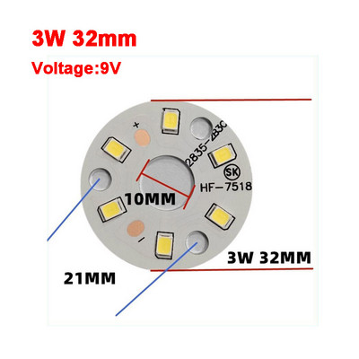 2835 SMD Led Chip 3W - 50W 32mm - 113mm Lámpa Fénytábla Izzó, Kerek Fényforrás
