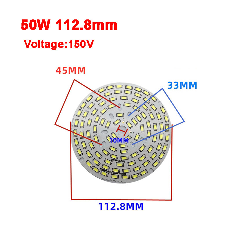 2835 SMD Led Chip 3W - 50W 32mm - 113mm lempos šviesos plokštės lemputė apvalus šviesos šaltinis