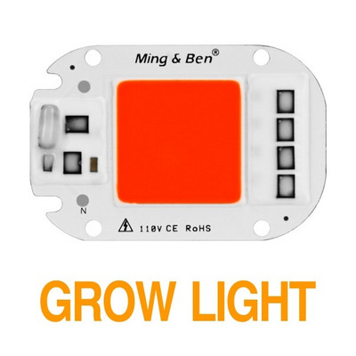 LED COB Chip Grow Light lámpa teljes spektrumú 230V 110V 20W 30W 50W barkácsolás beltéri palántaneveléshez és virágnövekedés világításhoz