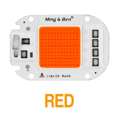 LED COB Chip Grow Light lámpa teljes spektrumú 230V 110V 20W 30W 50W barkácsolás beltéri palántaneveléshez és virágnövekedés világításhoz