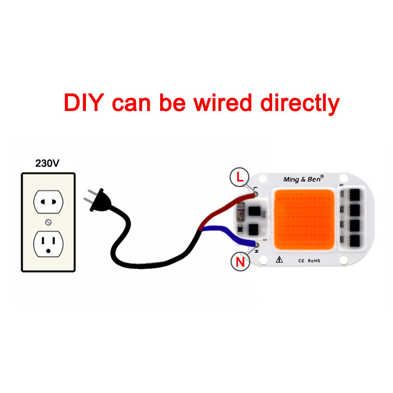 LED COB Chip Grow Light Lamp Full Spectrum 230V 110V 20W 30W 50W DIY for Indoor Plant Seedling Grow and Flower Growth Lighting