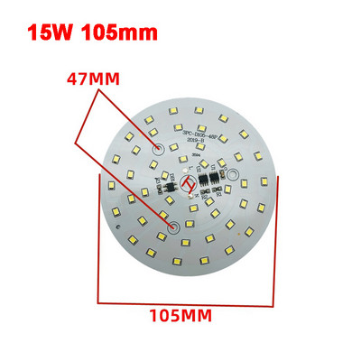 AC 220V Driver-mentes 2835 SMD Led Chip 3W - 18W 28mm - 120mm Lámpa Light Board Izzó Kerek Fényforrás