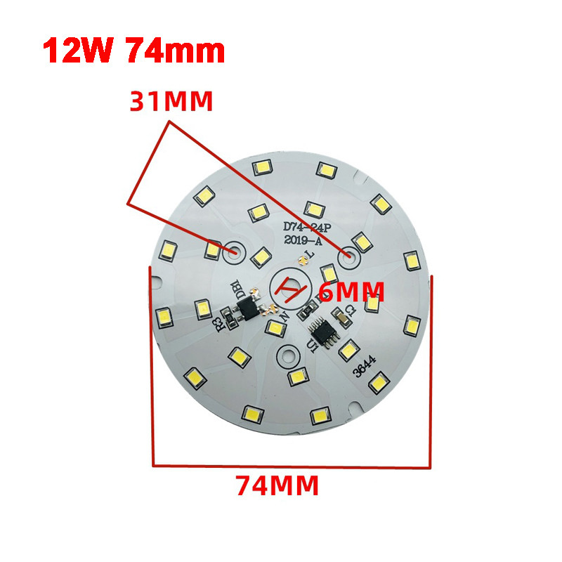 AC 220V без драйвер 2835 SMD LED чип 3W - 18W 28mm - 120mm Лампа Светлинна платка Крушка Кръгъл източник на светлина