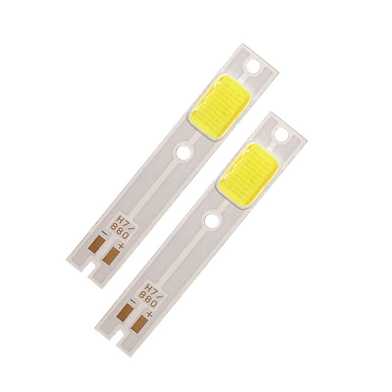 4 vnt COB LED lustas, skirtas C6 automobilio priekinių žibintų lemputėms H1 H3 H4 H7 COB lusto šviesos šaltinis šaltai balta spalva C6 LED lemputė automatinių priekinių žibintų lustai
