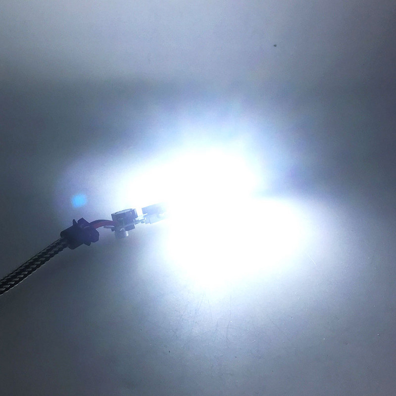 4 vnt COB LED lustas, skirtas C6 automobilio priekinių žibintų lemputėms H1 H3 H4 H7 COB lusto šviesos šaltinis šaltai balta spalva C6 LED lemputė automatinių priekinių žibintų lustai