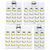 Mirco Usb 5730 LED világító panel USB mobil fény vészvilágítás éjszakai fény fehér 5730 Smd 5V 430ma~470ma barkács asztali lámpa