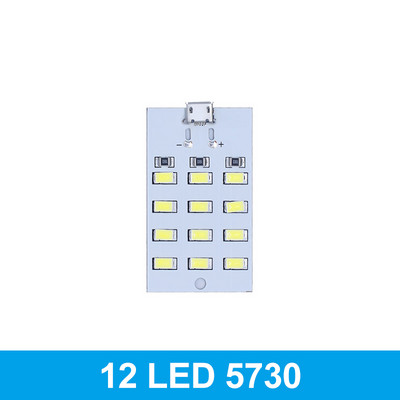 Mirco Usb 5730 LED világító panel USB mobil fény vészvilágítás éjszakai fény fehér 5730 Smd 5V 430ma~470ma barkács asztali lámpa