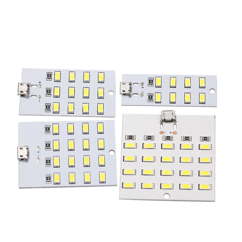 Mirco Usb 5730 Panou de iluminat LED USB Lumină mobilă Lumină de urgență Lumină de noapte Alb 5730 Smd 5V 430ma~470ma Lampă de birou DIY
